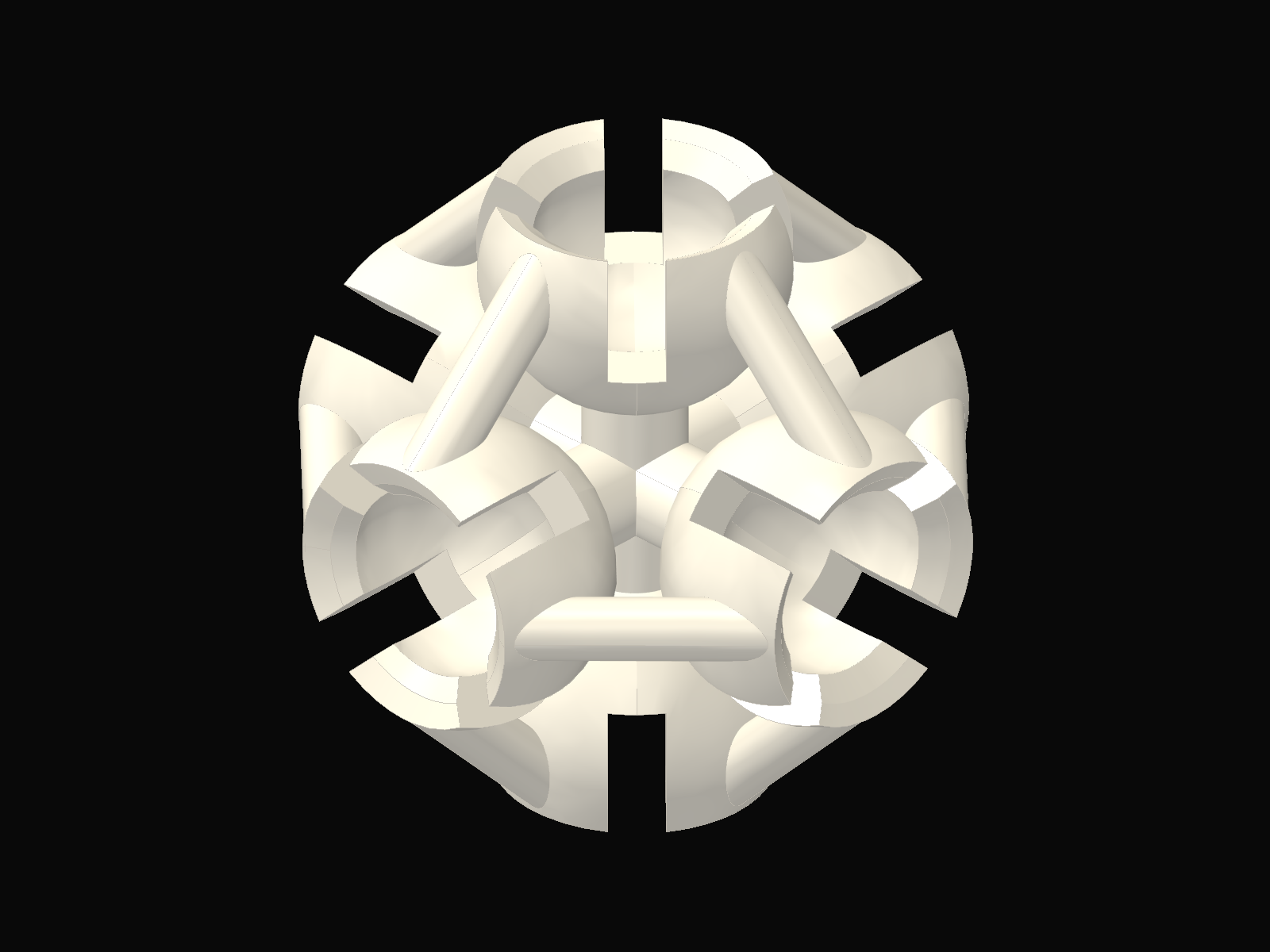Original six-bowl node geometry