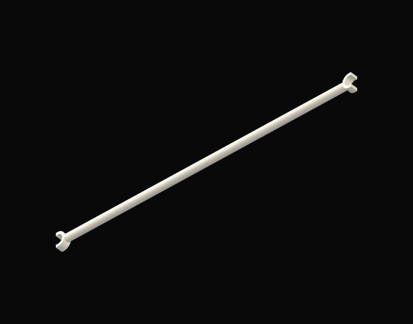 Original long brace with C grips at both ends