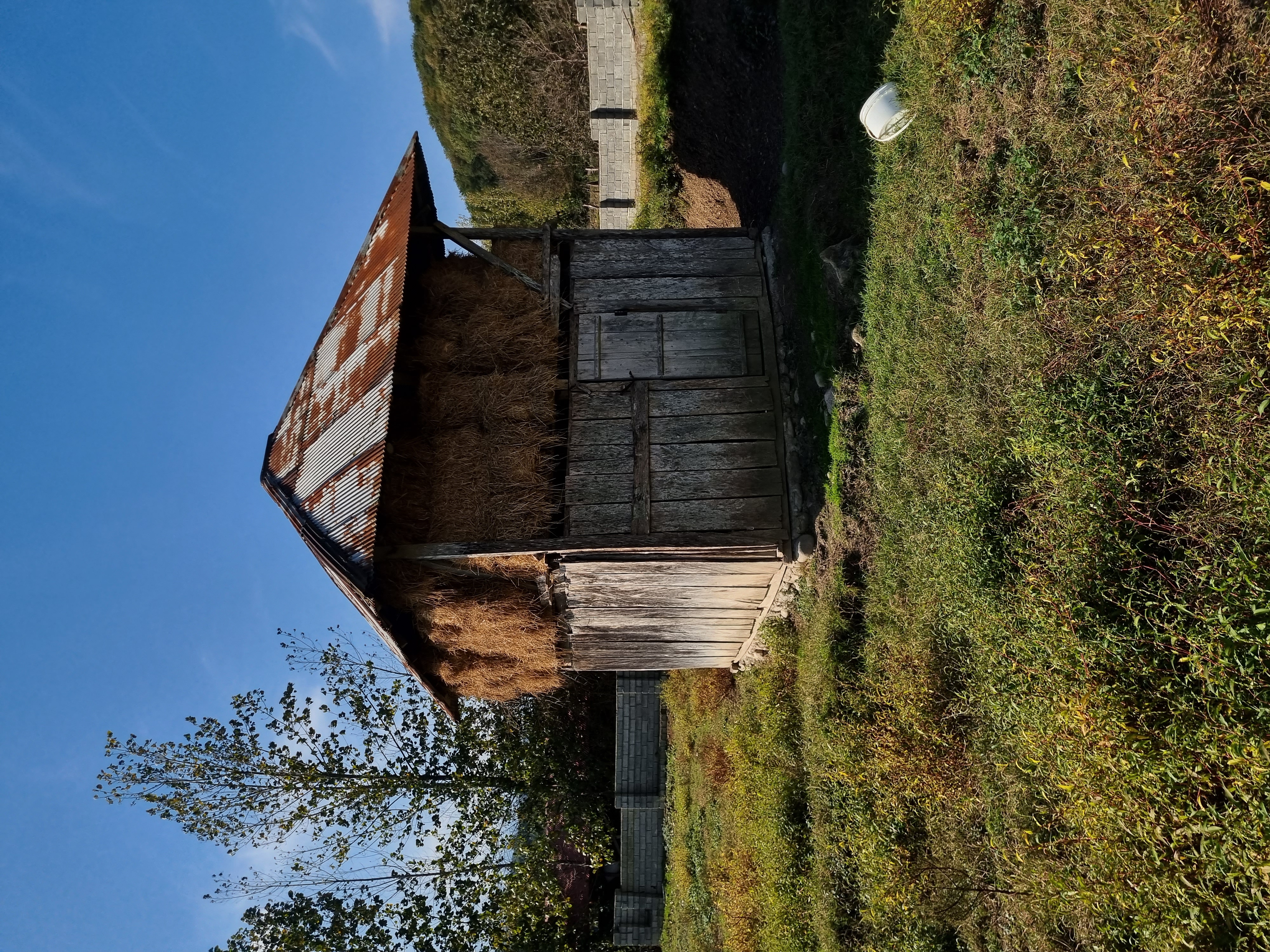 Closer exterior view of the hipped-roof Nefar with timber boarding