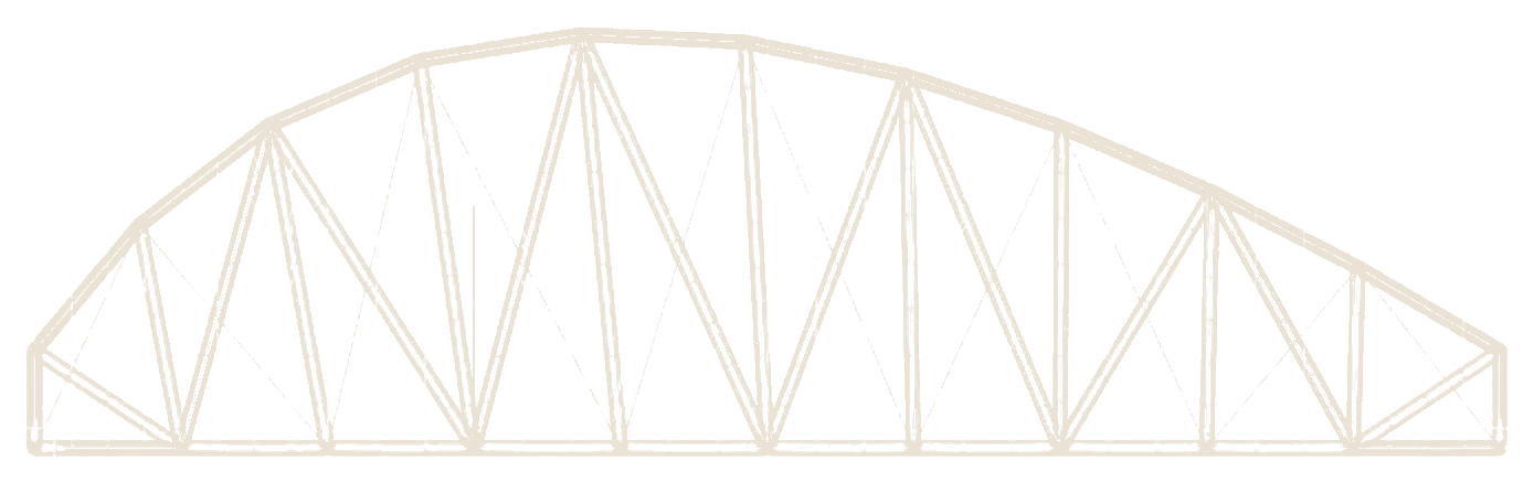 Extracted member linework of the saved centered-crown bridge alternative
